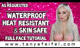 As Requested | Waterproof, Heat Resistant, & Skin Safe | Full Face Pool Party Glam | Tanya Feifel