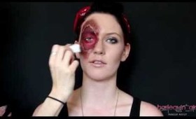 Harlequin' Girl : How to create a Bloody Scar