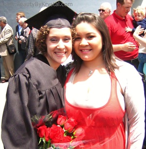 My cousin, Danielle, and I on her Graduation day!