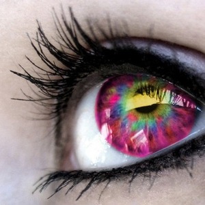 A colourful eye