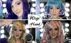Huge Wigs Haul from Ebay & Honey Colour Lenses!