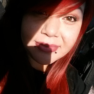 red hair omber lips 