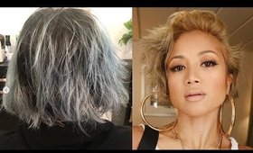 hair transformation from blue to blonde - hairlove studio | milavictoria