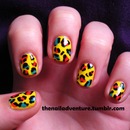 Primary Leopard Nail Art