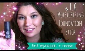 First Impression & Review: e.l.f Moisturizing Foundation Stick♥