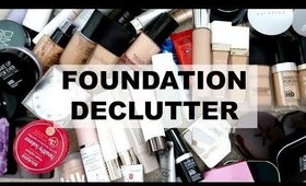 MAKEUP DECLUTTER - FOUNDATION | MAKEUP COLLECTION 2017