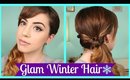 Glam Winter Knotted Side Ponytail Hair Tutorial!