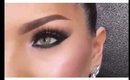 Glitter eye makeup application tutorial evening makeup