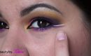 Pink, Purple, Yellow Arabic-esque Eye Look