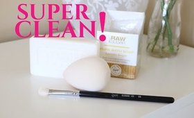 Super Clean BeautyBlenders & Brushes {This bar soap is amazing}