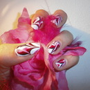 WaterMarble Red,White and Pink