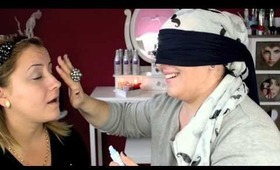 BLINDFOLDED MAKEUP CHALLENGE