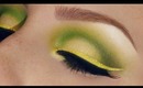 Citrus summer . Bright green lime makeup tutorial + two looks in one / Editorial creative ending