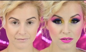 80's Vivid Excess - Metamorfoza w stylu lat 80-tych - Senna Cosmetics || Zmalowana