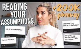Reading People's Assumptions About Me + 200K GIVEAWAY (Win $500)
