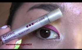 Tutorial: Red and White Double Glitter Liner - NHL Tutorial #19: New Jersey Devils