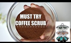DIY Coffee Scrub + How to reuse coffee pods!  (Use for brightening, exfoliating, cellulite, etc.)