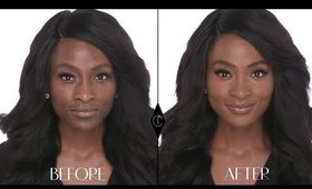 How to cover up large pores: Charlotte Tilbury Magic Foundation Makeup Tutorials with BeautybyJJ