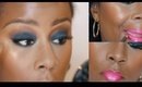 Full Face tutorial | Smokey Green Eye Shadow, Pink lip | Darbieday MUA