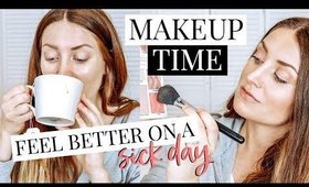 GET READY WITH ME (ON A SICK DAY) FEEL AWAKE & FRESH! | Kendra Atkins