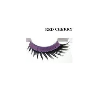 Red Cherry Shimmer & Feather Lashes - 80'S FLASH