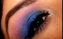 Blue Smokey Eye Using Drugstore Makeup