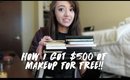 HOW I GOT $500+ OF MAKEUP FOR FREE