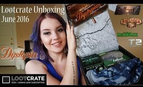 Lootcrate (June 2016) Unboxing + Review "Dystopia"