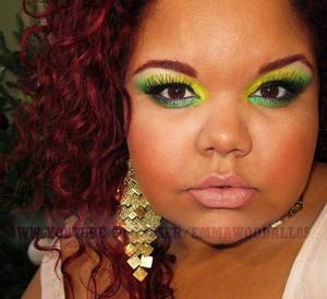 Brazilian Flag Inspired Makeup (ThesPNation Beat Your Face Contest)
