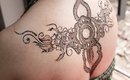 Holiday Beach Henna | Art Mehndi | Artistic Floral Trailing Back Henna