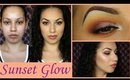 "Sunset Glow" full makeup tutorial | ChristineMUA