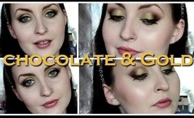 Chocolate & Gold Makeup