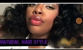 Simple natural hair style