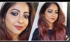 SILVERY BLACK Smokey Eyemakeup for Parties/Indian Weddings | Stacey Castanha