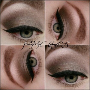 Look done using Saucebox 'Midnight Blossoms' palette and Lime Crime uniliner in 'Quill' 