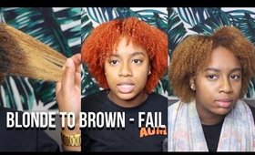 Hair Color Fail | From Blonde to Light Brown