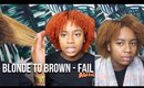 Hair Color Fail | From Blonde to Light Brown