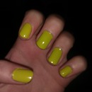 Lime green nails