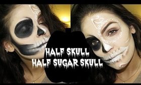 Half Skull, Half Sugar Skull | #13DaysofHalloween