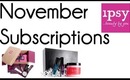 November Subscriptions: Julep Maven, Ipsy/My Glam, and Birchbox