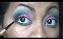 Pink and Blue Smokey Eye!!!