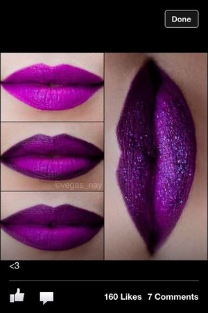 I'm calling this lip look purple rain