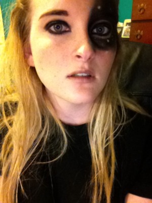 Black hole makeup inspired by Petrilude, <3