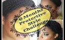 NATURAL HAIR |  6 Months Protective Style Challenge