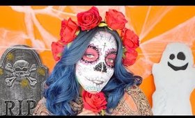 Easy Sugar Skull | Day of the Dead | Halloween Makeup Tutorial