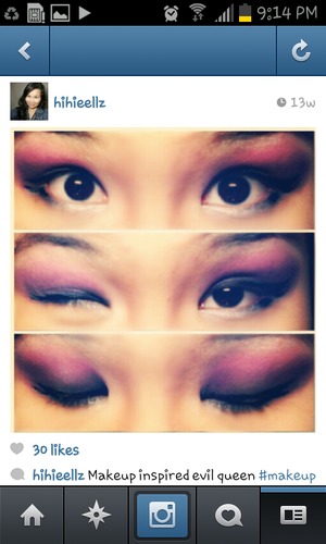 lol purple eye shadow follow me on instagram! @hihieellz