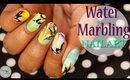 EASY Water Marbling Nailart with Abstract Design