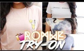 Romwe Try-On Haul// T-Shirts, Bathing Suits, Accessories etc!