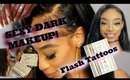 Soft Dark Sexy Makeup Look/Flash Tatoos&MORE!