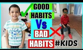 Good Habits vs Bad Habits kids | SuperPrincessjo #kids #sketch #educational